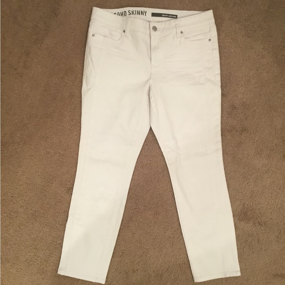 DKNY White Soho Skinny Jeans